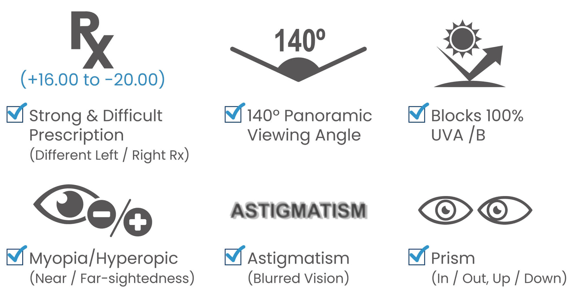 Experience Crystal Clear Vision with H2O Custom Prescription Swimming Goggles - Perfect for Myopia, Hyperopia, and Astigmatism in Adults | Available in 3 Stylish Colors