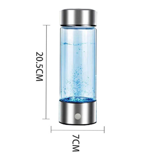 Portable Hydrogen-Rich Water Generator Bottle with Titanium Filter - USB Rechargeable Health Benefits