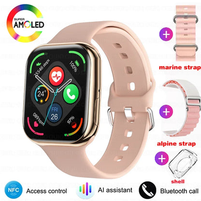 Discover the 2025 Original Apple Watch Series 10: Stylish Smartwatch with Bluetooth Calling, NFC, IP68 Waterproofing, and GPS Tracking for Men and Women