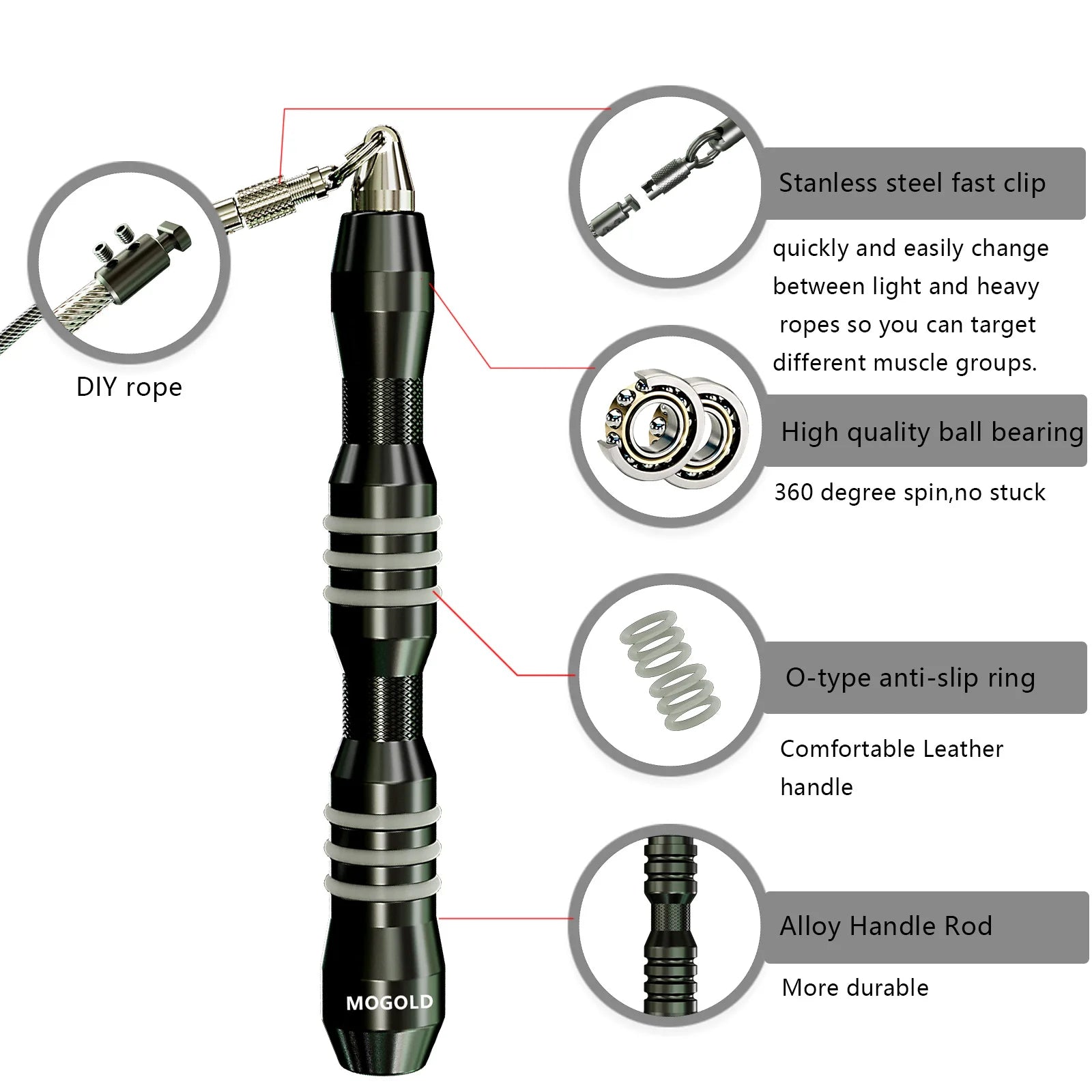 Elevate Your Workout with Our Premium Jump Rope – Featuring Metal Non-Slip Handles and Durable Steel Wire for Ultimate Performance