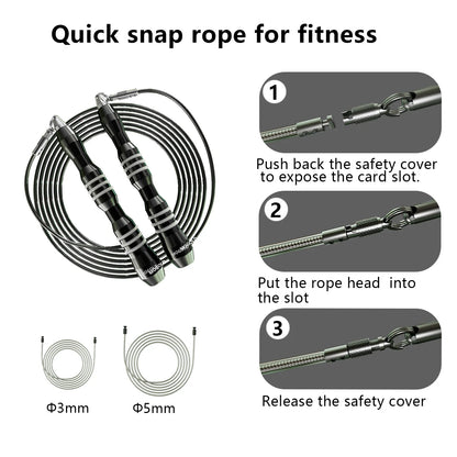 Elevate Your Workout with Our Premium Jump Rope – Featuring Metal Non-Slip Handles and Durable Steel Wire for Ultimate Performance