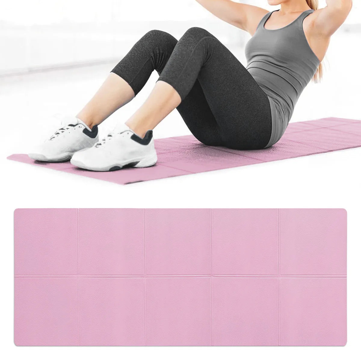 Elevate Your Workout with Our 4MM Thick Anti-Slip EVA Yoga Mat - Perfect for Yoga, Pilates, and Gymnastics!