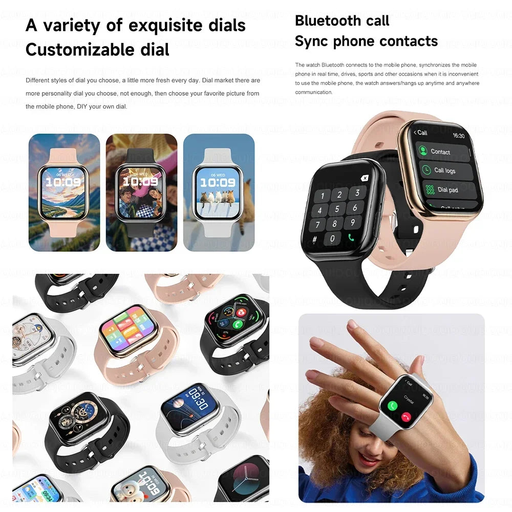 Discover the 2025 Original Apple Watch Series 10: Stylish Smartwatch with Bluetooth Calling, NFC, IP68 Waterproofing, and GPS Tracking for Men and Women