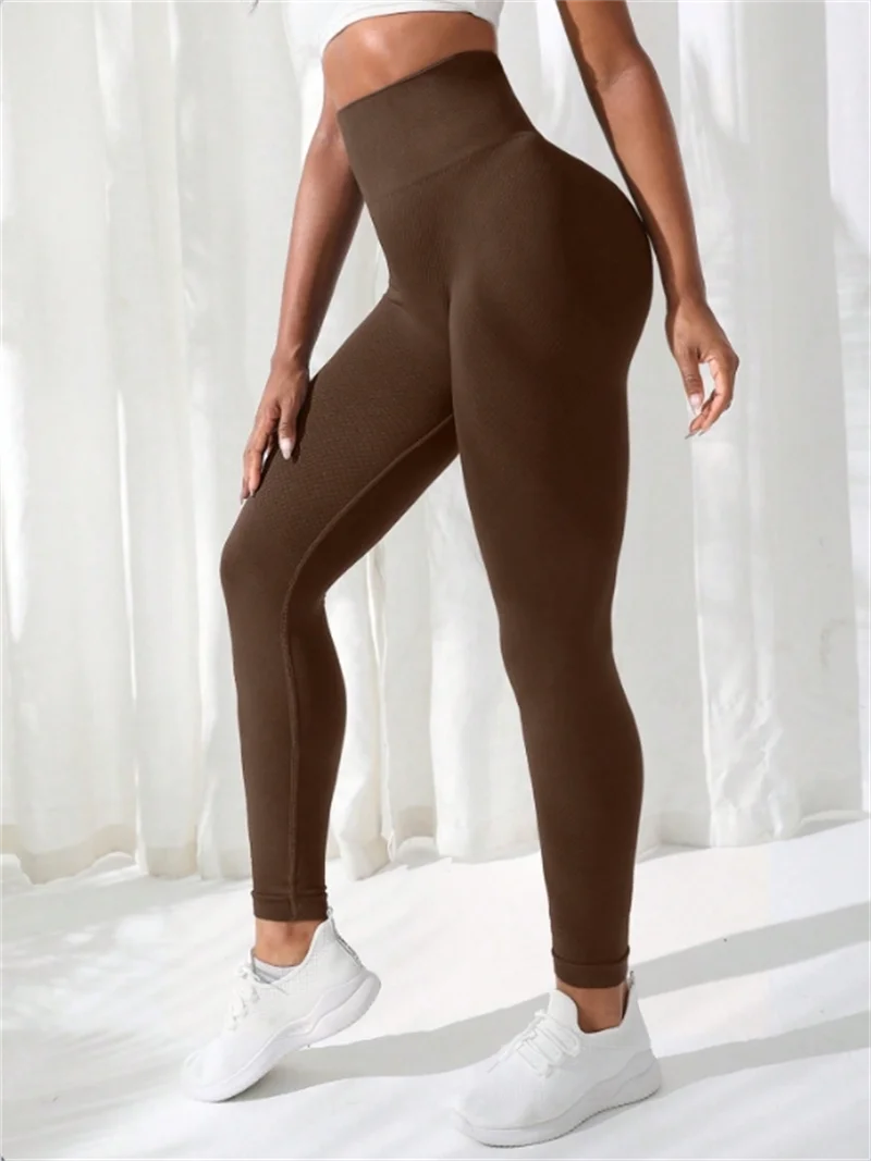 Elevate Your Workout with Our Women's High Waist Seamless Yoga Leggings – Stretchy, Breathable, and Perfect for Every Move!